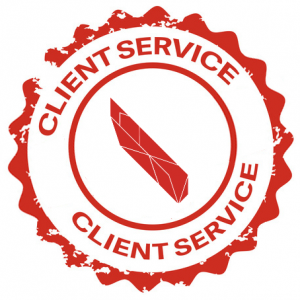 Service Client Stamp Red