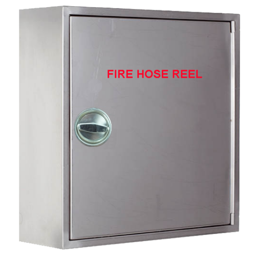 HOSE REEL CABINET – STAINLESS STEEL – Firefighters